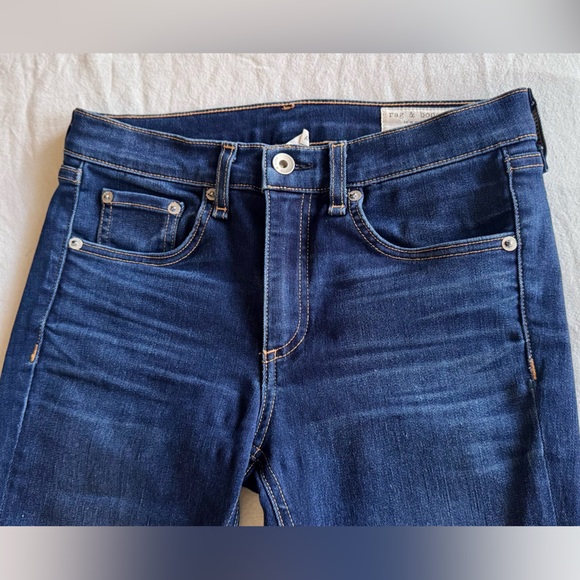 RAG & BONE Ankle Dark Blue Skinny Jeans #A - Picture 7 of 14